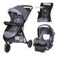 Baby Trend Passport Seasons All-Terrain Stroller Travel System with EZ-Lift Plus Infant Car Seat, Dash Grey