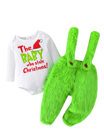 Miekisa Baby Boys And Girls Christmas Romper Clothing Sets Infant Play Wear (Pants Set, 18-24M)