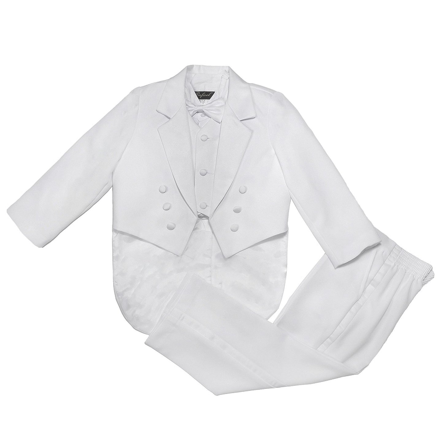 Nancy August Classic Baby Boy To Teen Formal Tuxedo With Tail In White-White-M