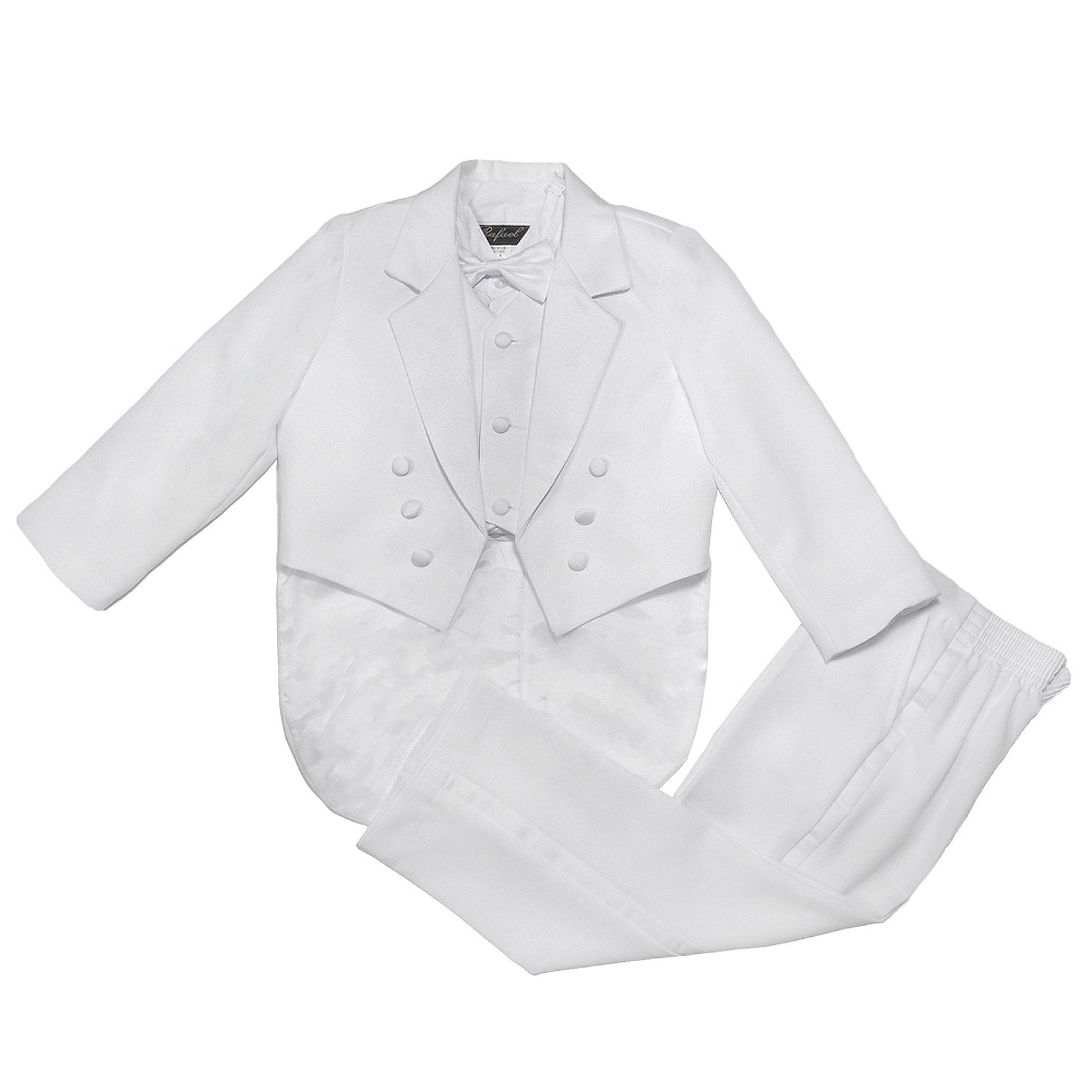 Nancy August Classic Baby Boy To Teen Formal Tuxedo With Tail In White-White-M