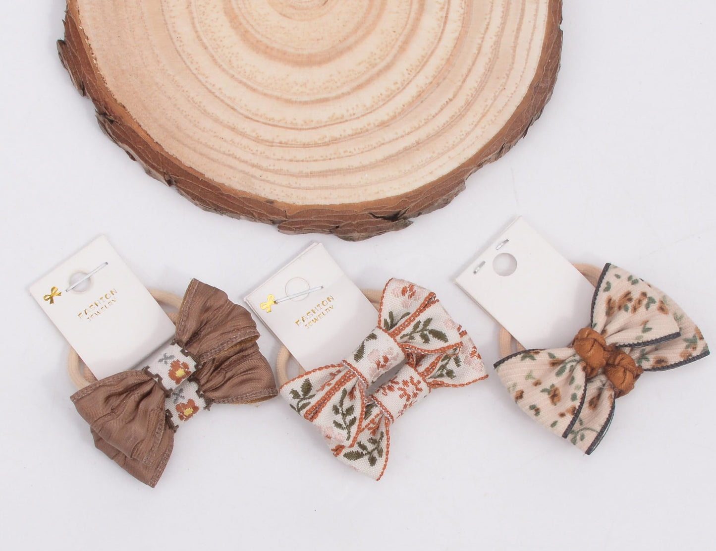 Bianhuan Boutique Hair Ties, 20 Pcs (10Pairs) Hair Accessories With Bows, 1.2 Inch Hair Ties For Baby Girls, Toddler Hair Bows,