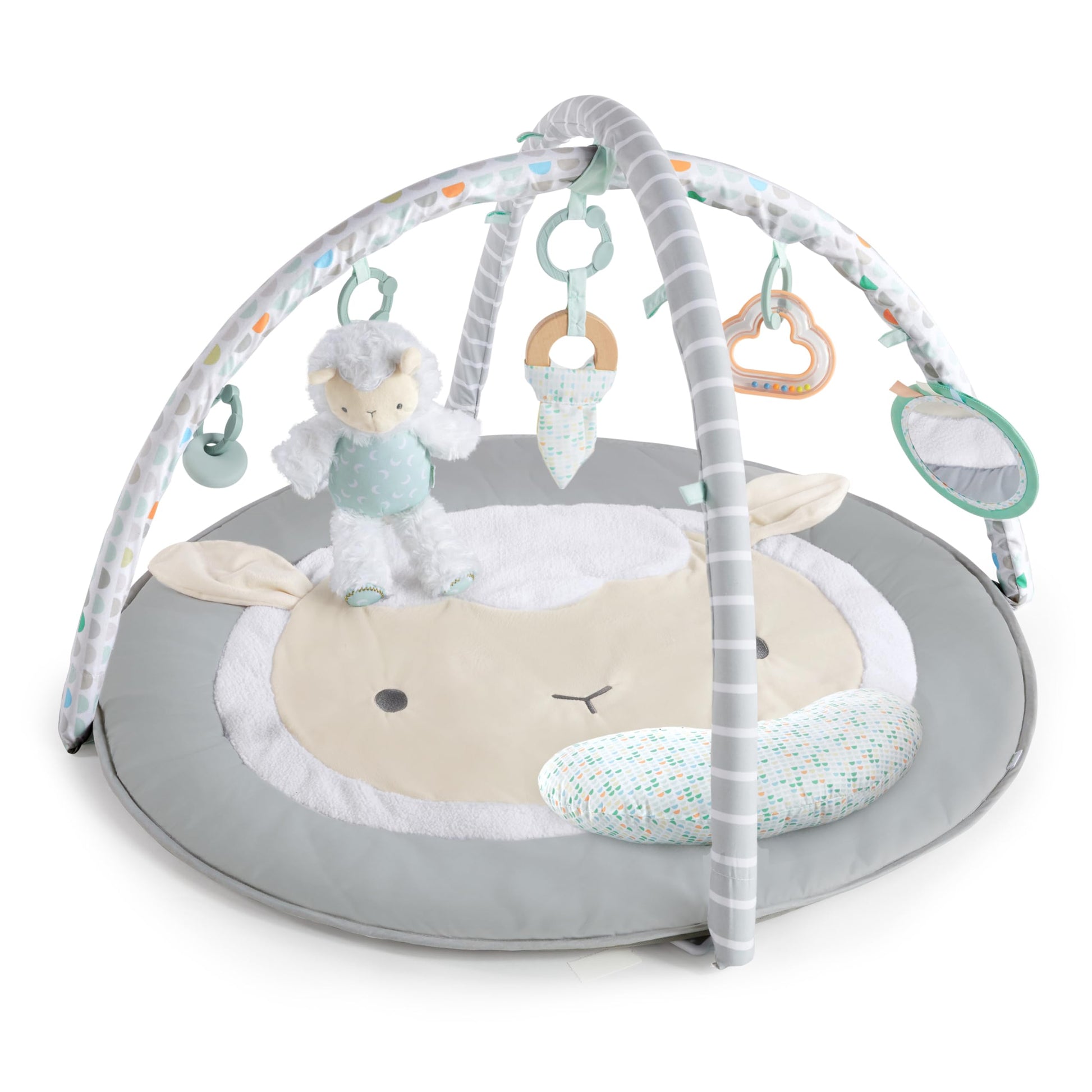 Ingenuity Sheppys Spot Ultra Plush Baby Activity Gym & Tummy Time Mat, Newborn And Up - Corrie