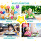 Smarty Kiddo 50 Pack Disposable Stick-On Placemats For Baby, 5 Designs Individually Folded - Farm, Sea World, Zoo, Antarctica &