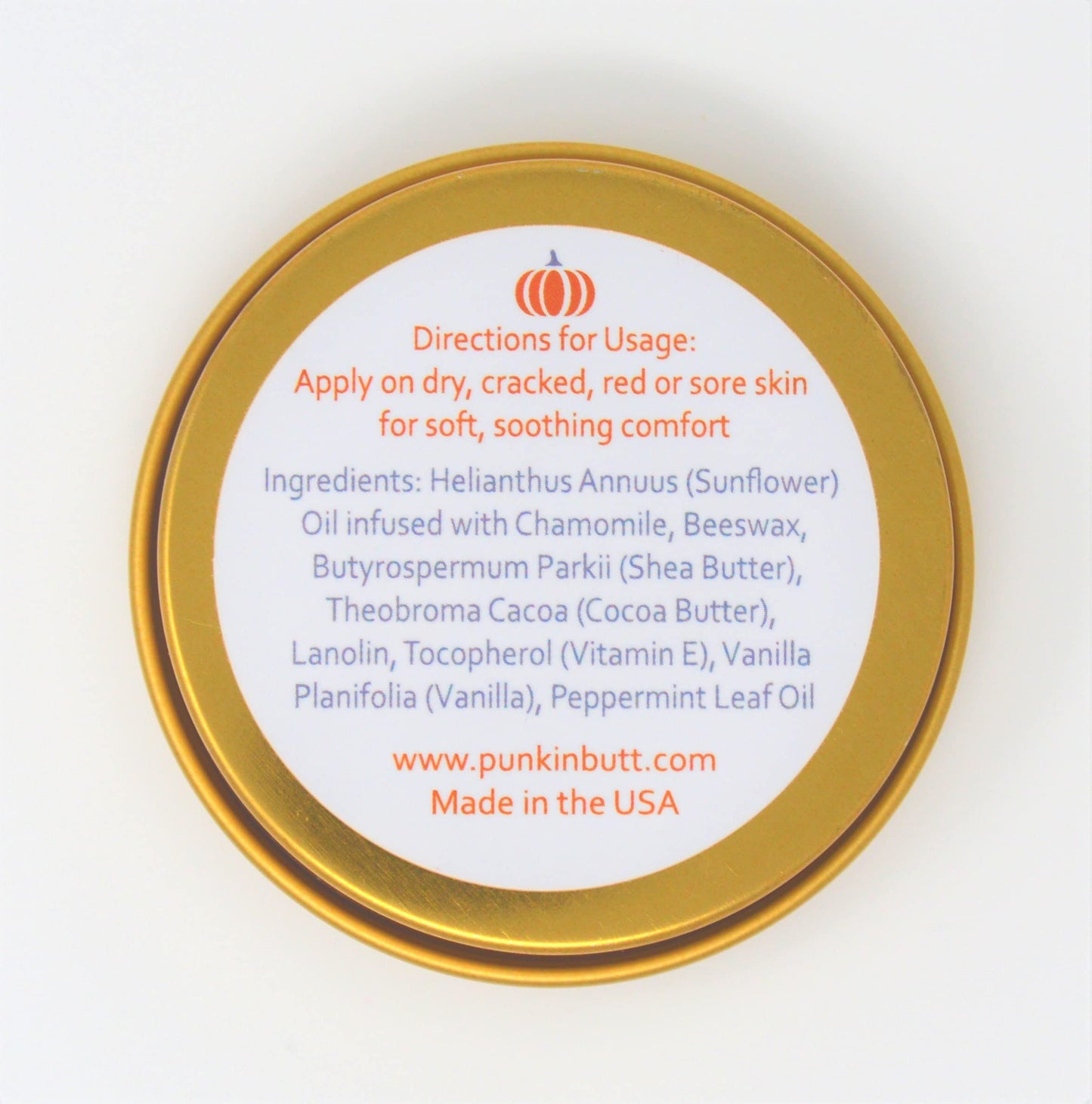 Punkin Butt Baby Weather Balm | Soothes And Protects Chapped Face Skin And Lips | Soft Vanilla Scent | 2 Oz