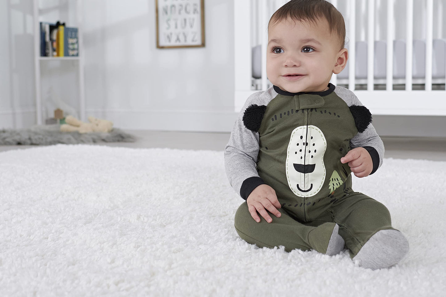 Gerber Baby Boys 2-Pack Sleep 'N Play Bear Green 3-6 Months
