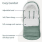 Uppababy Cozyganoosh Footmuff / Easily Attaches To Uppababy Strollers + Rumbleseat / Ultra-Plush, Weather-Proof / Gwen (Green M