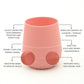 Teensy Peepsy 2 Pack Silicone Baby Cups 6-12 Months Infants, Tiny Cup For 4 Months+ Baby Girl Gift Set, Open Cup For Baby Led We