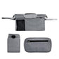 FABLOFT Stroller Organizer Shopping Bag Easy Clean Stroller Bag for Home Use Outside Gray
