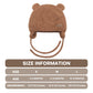 Duoyeree Kids Baby Hat Soft Warm Cable Knit Beanie Toddler Girl Fall Winter Hats(Net-Brown,12-18 Months)