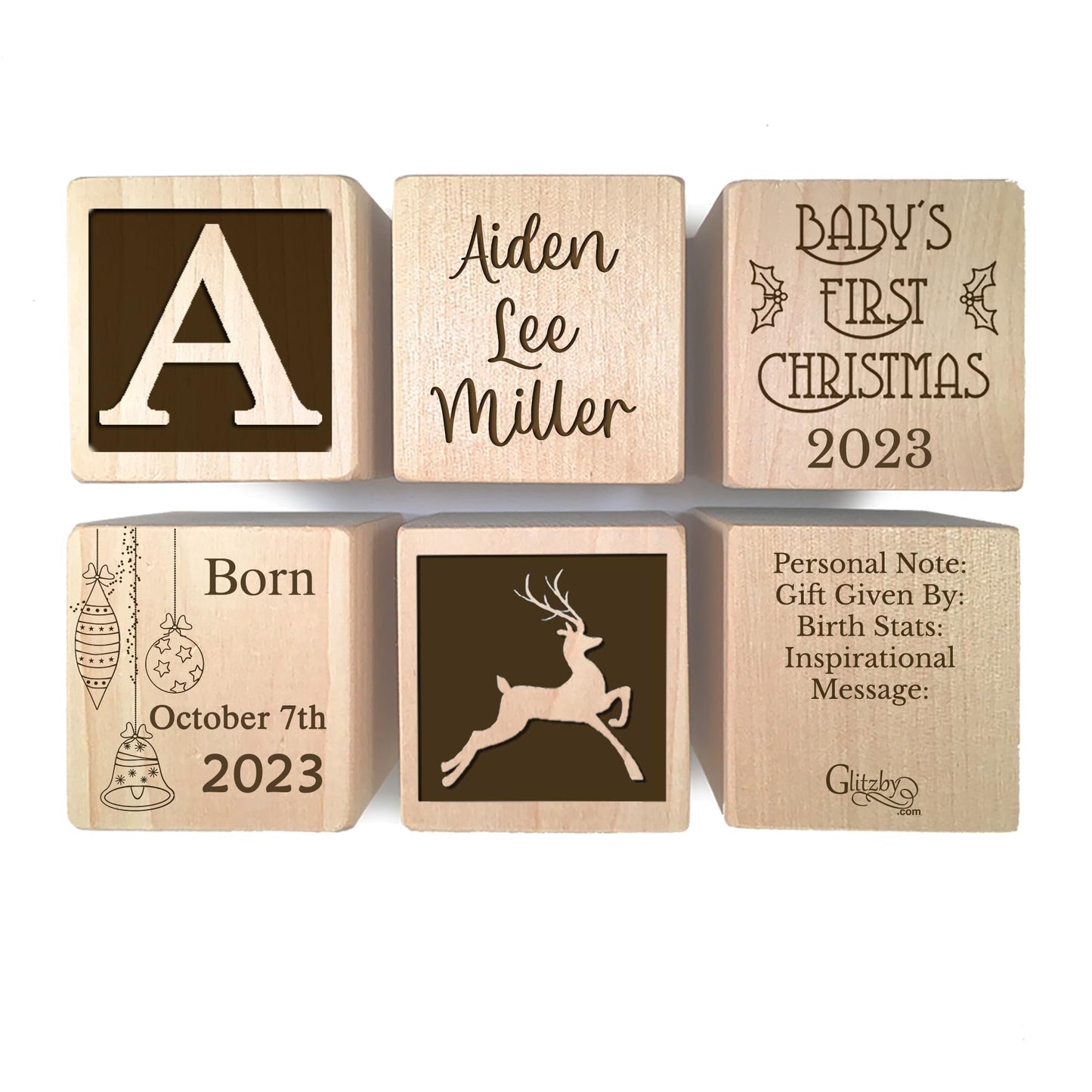 Babies First Christmas Ornament Gift 2024 Or Any Year For Boy Or Girl