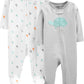 Simple Joys by Carters Baby 2-way Zip Cotton Footed Sleep and Play