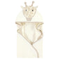 Hudson Baby Unisex Baby Cotton Animal Face Hooded Towel, Modern Giraffe, One Size