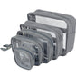Llama Bella 5 Piece Diaper Bag Organizer Pouch Set, Clear With Straps And Pacifier Case