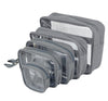 Llama Bella 5 Piece Diaper Bag Organizer Pouch Set, Clear With Straps And Pacifier Case