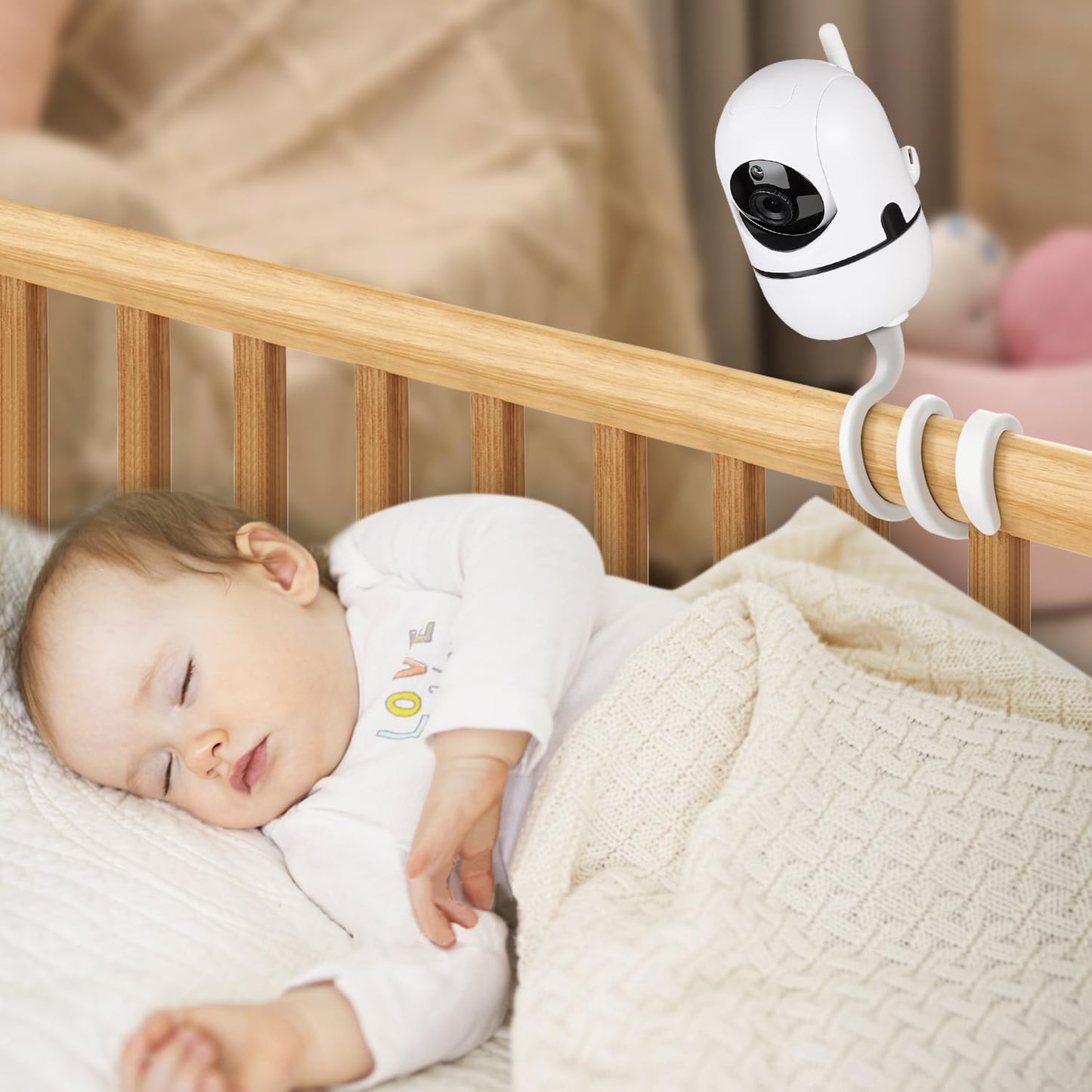 Baby Monitor Mount For Hellobaby Hb6550/Hb65/Hb6339/Hb66/Hb6550Pro, Baby Ganibs, Bonoch, Blemil, Anmeate Sm935E, Baby Monitor Ho