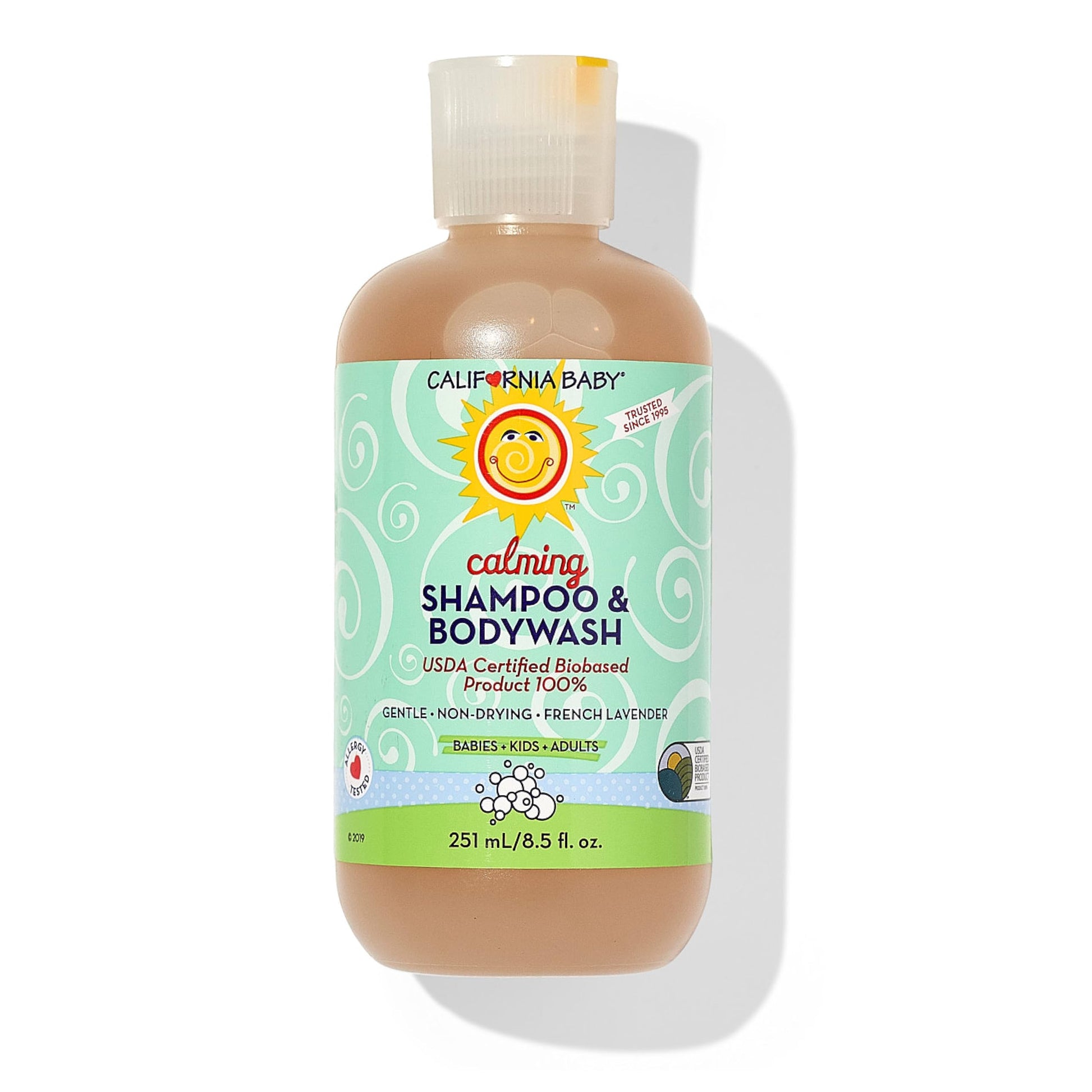 California Baby Calming Baby Shampoo + Baby Wash | 100% Plant-Based | Lavender Body Wash For Sensitive Skin | Hypoallergenic | 2