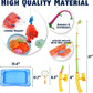 CozyBomB Kids Pool Fishing Toys Games | Summer Magnetic Floating Toy Magnet Pole Rod Fish Net Water Table Bathtub Bath Game, Lea