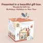 Speedy Monkey 5-in-1 Activity Cube, Educational Wooden Toy with Bead Maze, Shape Sorter, Gears, Puzzle & More, Develops Social,