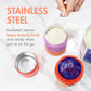 Boon Triful Baby Formula Dispenser On The Go - Insulated Stainless Steel Formula Containers with Stacking Design - Baby Bottle-F