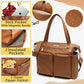 Miss Fong Diaper Bag Tote Leather Diaper Bag Backpack Large Tote Bag,Baby Diaper Bag For Women,Diaper Bag Purse With 11 Diaper B