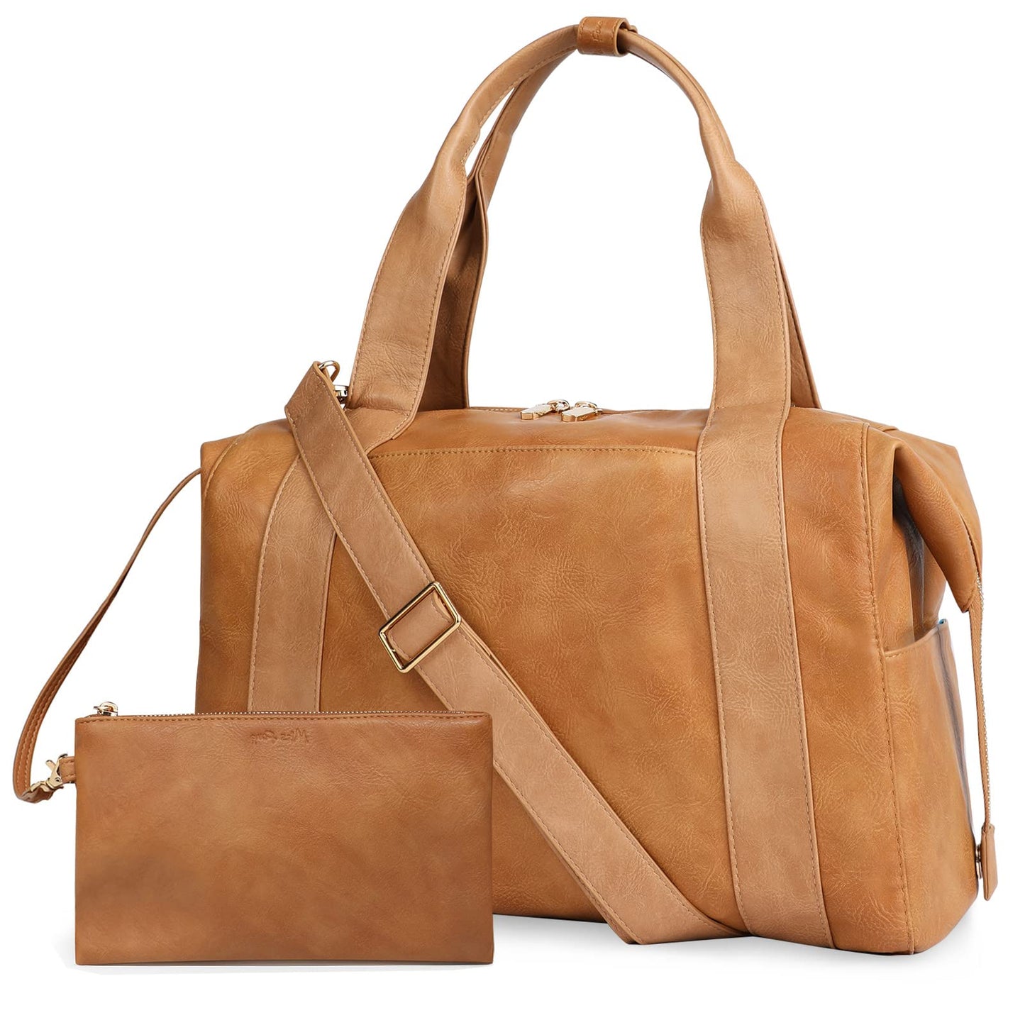 miss fong Diaper Bag Tote, Baby Bag,Leather Diaper Bag,Baby Tote Bag with 9 Diaper Bag Organizer,with Small Purse and Shoulder S