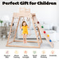 Ascism Jungle Gym Indoor (8 In 1) Wooden Indoor Playground, Toddler Wooden Climbing Toys, Montessori Playset, Gym With Slide, Cl