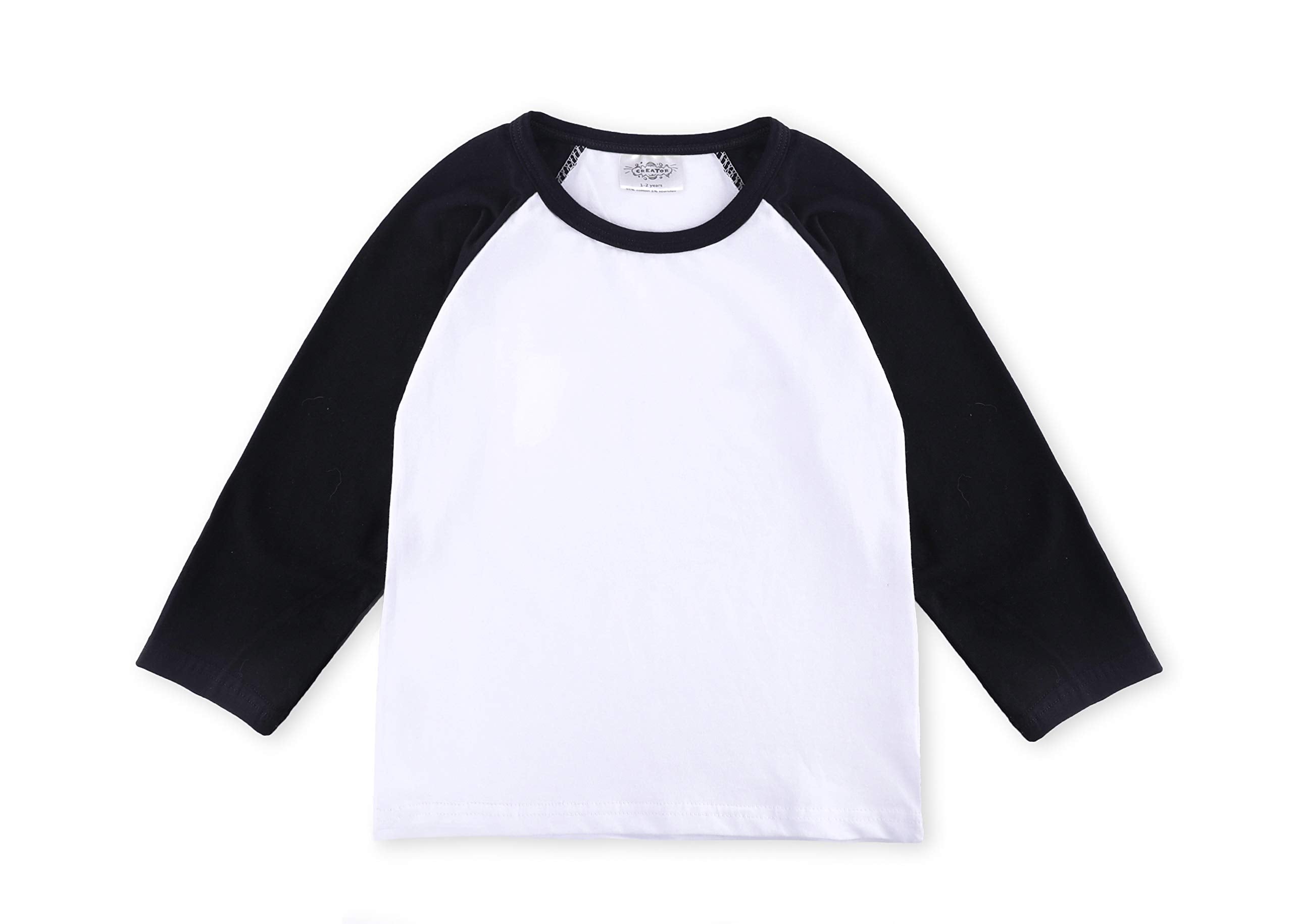 Creator Christmas Toddler Baby Girls Boys Long Sleeve Shirts Raglan Shirt Baseba WBBAPB07ZWGXGQD