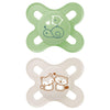 Mam Original Start Newborn Baby Pacifier, Best Pacifier For Breastfed Babies, Sterilizer Case, Unisex, 0-3 Months, 2 Count (Pack