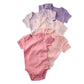 Avery Baby Bodysuit Short Sleeve 100% Organic Cotton Newborn Baby Unisex Pink 36 Months, Pack Of 5, Pink, 18 Months