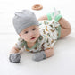 Mamimaka Baby Hat And Mittens Set - Newborn Baby Hats Caps For Boys & Girls, 0-6 Months, 100% Cotton