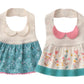 GZMM Baby Girls Princess Type Waterproof Bibs with Adjustable Snaps,2 Pack