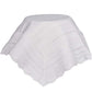 Beautiful Acrylic Knit Baptism Special Occasion Shawl With Wave Patterns