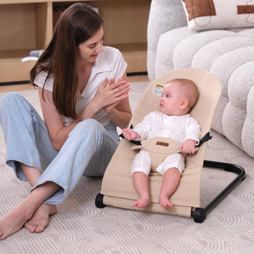 Lfhiwhd Baby Bouncer,Baby Bouncer Seat,Portable Infant Bouncer With 3-Point Safety Harness,Ergonomic Bouncy Seat, Newborns Bounc
