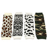 Allydrew 4 Pack Leg Warmers In Various Styles For Babies And Toddlers, Leopard, Zebra, Black Cow, Camoflauge