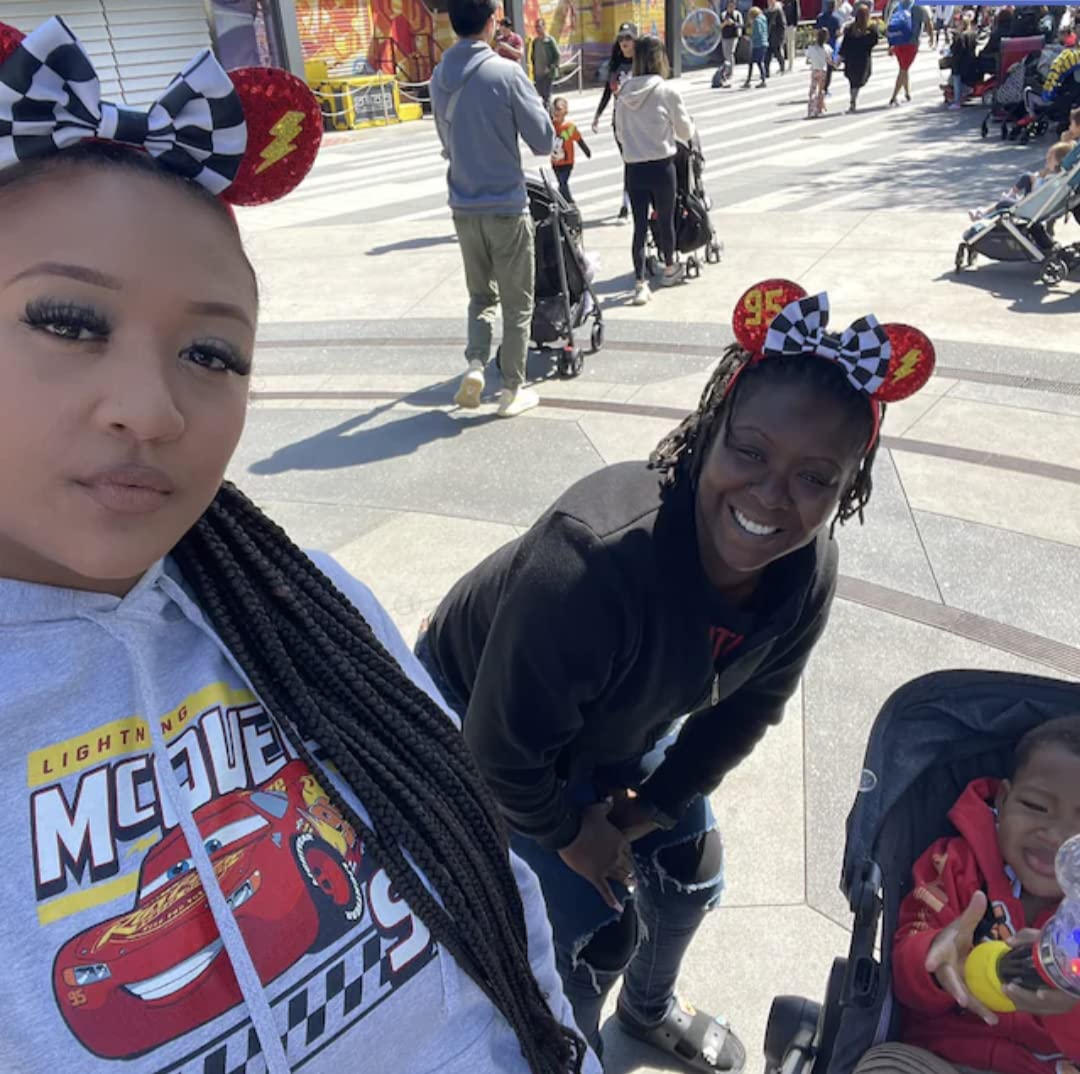 Clgift Iridescent Minnie Ears, Pick Your Color: Silver, Gold, Blue, Rainbow Sparkle, Classic Red Sequin (Cars)