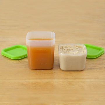 Green Sprouts Fresh Baby Food Unbreakable Cubes (4Oz/4Pk) | Store, Carry, & Serve Homemade Baby Food | Lid Provides Leak-Proof S