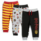 Harry Potter Newborn Baby Boys 3 Pack Jogger Pants Gryffindor 3-6 Months Multicolor