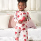 Gerber Baby Girl'S Toddler 4-Pack Footed Pajamas, Apple And Woodland Floral, 2T