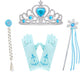 Esvaiy Girls Princess Elsa Dress Costume - Halloween Birthday Party Dress Up For Toddler Girl Kids 2T 3T 4T 5T 6T 7T 8T (4-5 Yea
