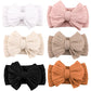 Niceye Handmade Baby Headbands Soft Stretchy Nylon Hair Bands With Bows For Newborn Infant Baby Toddler Girls- Pack Of 6