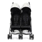 Summer Infant 3Dlite Folding Lightweight Side By Side Double Stroller With 5-Point Safety Harness For Infants And Toddlers, Blac