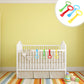 Kisangel 4Pcs Baby Play Gym Baby Crib Pull Ring Baby Bed Stand Up Rings Nursery Baby Cot Rings Toddler Activity Kids Walking Tra