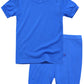 Vaenait Baby Infant Kids Toddler Short Sleeve Sleepwear Pajamas 2Pcs Set Colorful Blue Jm