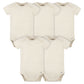 Gerber Baby 5 Pack Onesies Multi-Packs Bundle Interlock 180 Gsm, Natural, 6-9 Months Us