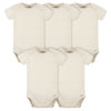 Gerber Baby 5 Pack Onesies Multi-Packs Bundle Interlock 180 Gsm, Natural, 6-9 Months Us