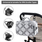 Diaper Bag Baby Stroller Bag Caddy Organizer For Baby Storage On The Go With Muti Pockets, Non-Slip Stroller Hooks And Adjustabl
