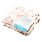 Hudson Baby Unisex Baby Flannel Cotton Washcloths, Neutral Pink Floral 10 Pack, One Size