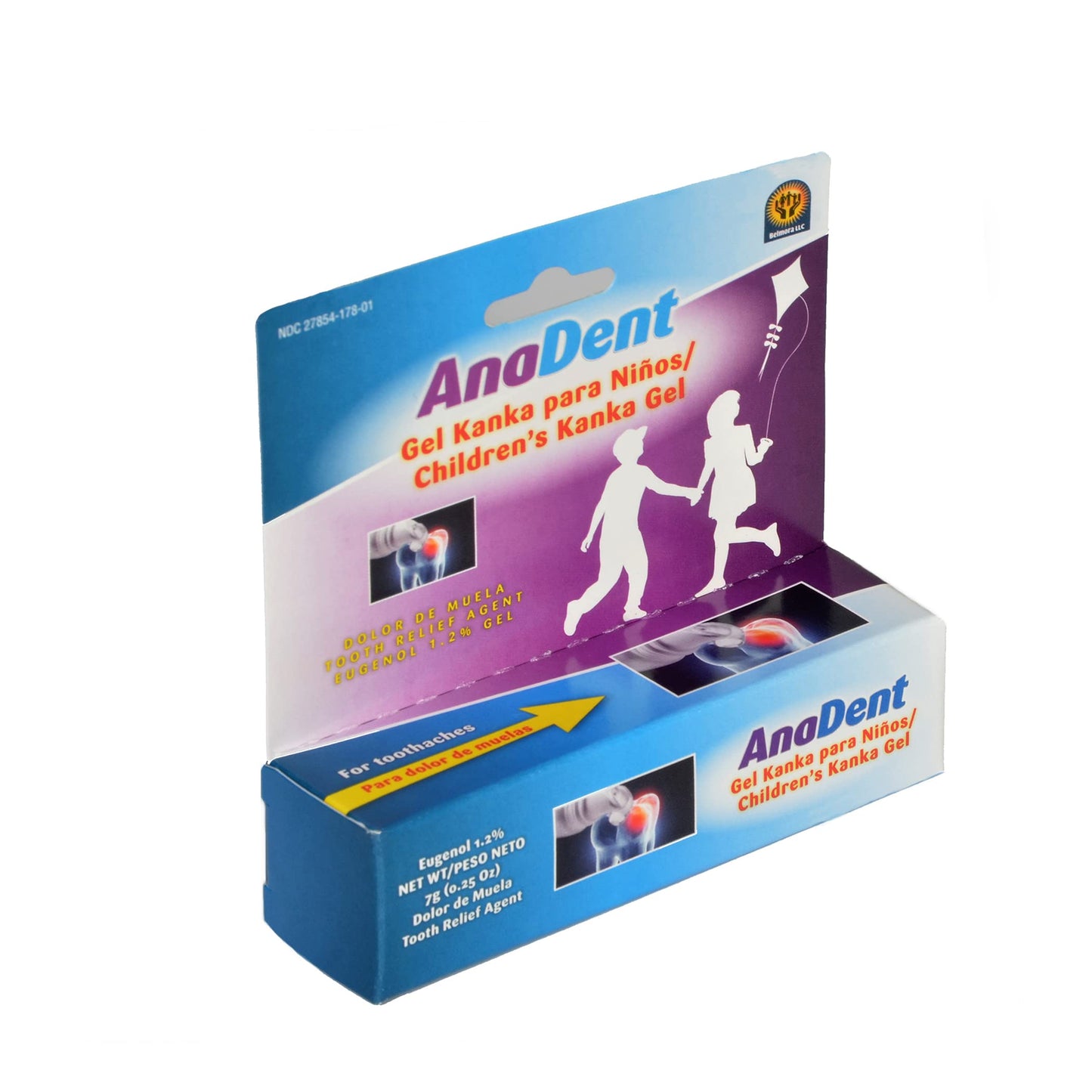 Children'S Anadent Gel For Toothache & Gum Pain, Instant Pain Relief Gel For Kids & Babies, Made With Eugenol Plant-Based Ingred