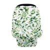 LedBack Green Leaf Stretchy Car Seat Cover for Babies,Nursing Cover Breastfeeding Cover,Soft Breathable Baby Carseat Canopy Nurs