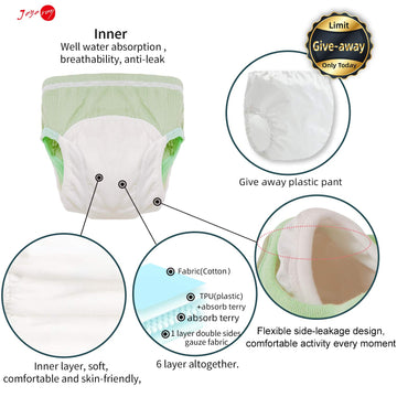 Joyo Roy 5Pcs Toddler Training Underwear 1T Boys Training Diapers 100% Cotton Toddler Training Pants Training Pants Boys Cotton